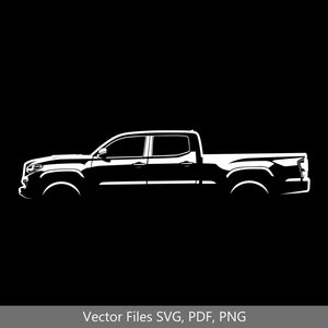 2018 tacoma trd sport 4x4 Car svg Clipart Vector Clip Art Graphics Image Cut for Cricut, Silhouette