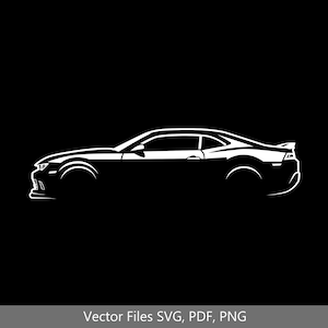 2013 Camaro Z28 Car svg Clipart Vector Clip Art Graphics Image Cut for Cricut, Silhouette