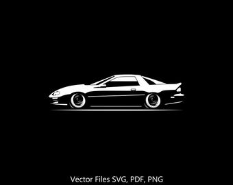 1998-2002 Camaro SS Car svg Clipart Vector Clip Art Graphics Image Cut for Cricut, Silhouette