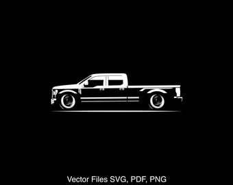 2020 F-450 Double cab Car svg Clipart Vector Clip Art Graphics Image Cut for Cricut, Silhouette