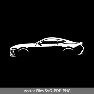 2023 Mustang GT Car svg Clipart Vector Clip Art Graphics Image Cut for Cricut, Silhouette