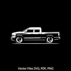 2010 RAM 1500 Car svg Clipart Vector Clip Art Graphics Image Cut for Cricut, Silhouette