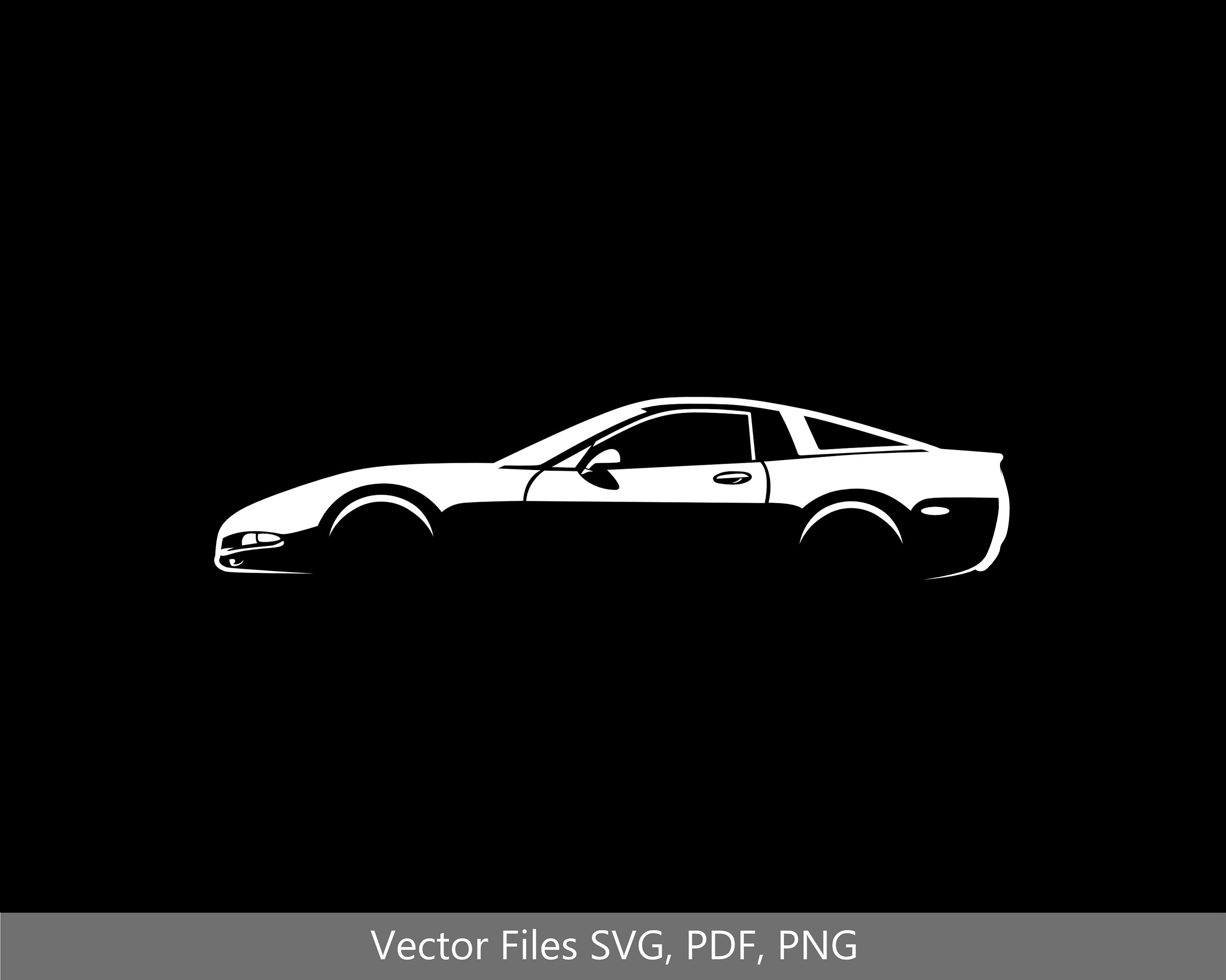 C5 Car Svg Clipart Vector Clip Art Graphics Image Cut for Cricut ...
