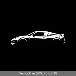 Evora 410 sport Car svg Clipart Vector Clip Art Graphics Image Cut for Cricut, Silhouette