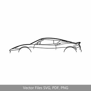 Evora 410 sport Car svg Clipart Vector Clip Art Graphics Image Cut for Cricut, Silhouette