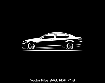 2009 G8 Car svg Clipart Vector Clip Art Graphics Image Cut for Cricut, Silhouette