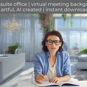 Fondo de Zoom para Home Office / Fondo virtual para Zoom y todas las plataformas / Fondo de Hotel Suite Office