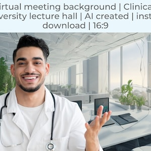 Virtual Office Background | Zoom Background for Home Office | Virtual Background for Zoom & all platforms | Lecture Hall Background
