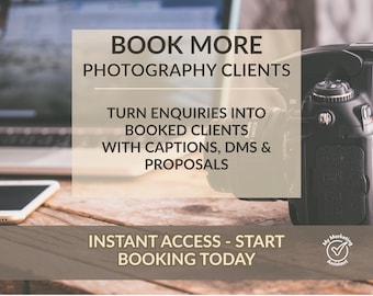 Photographer Marketing Templates | Social Media Captions, DM Scripts, Booking Proposal, Marketing Workflow for Photographers