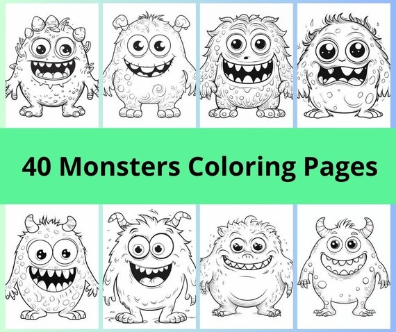 Color Monster Coloring Pages