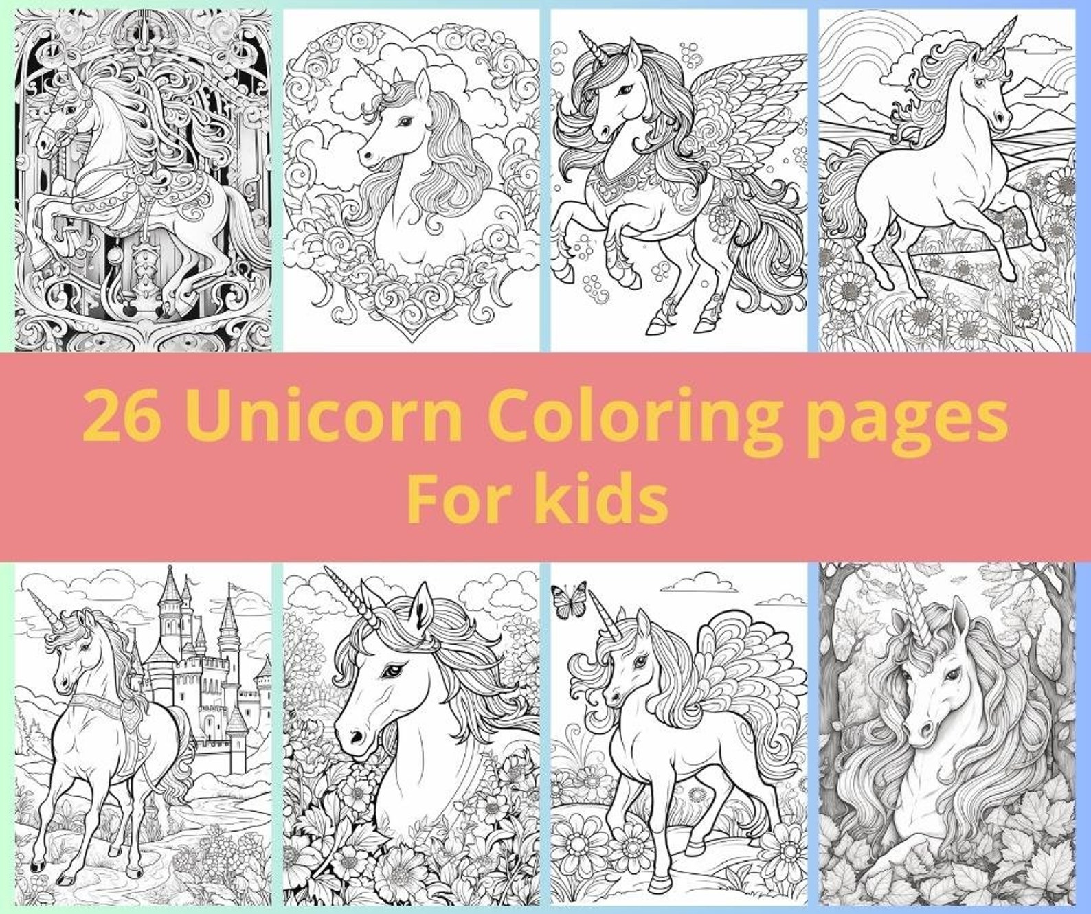 26 Unicorn Coloring Pages Unicorn Printable Unicorn Activities