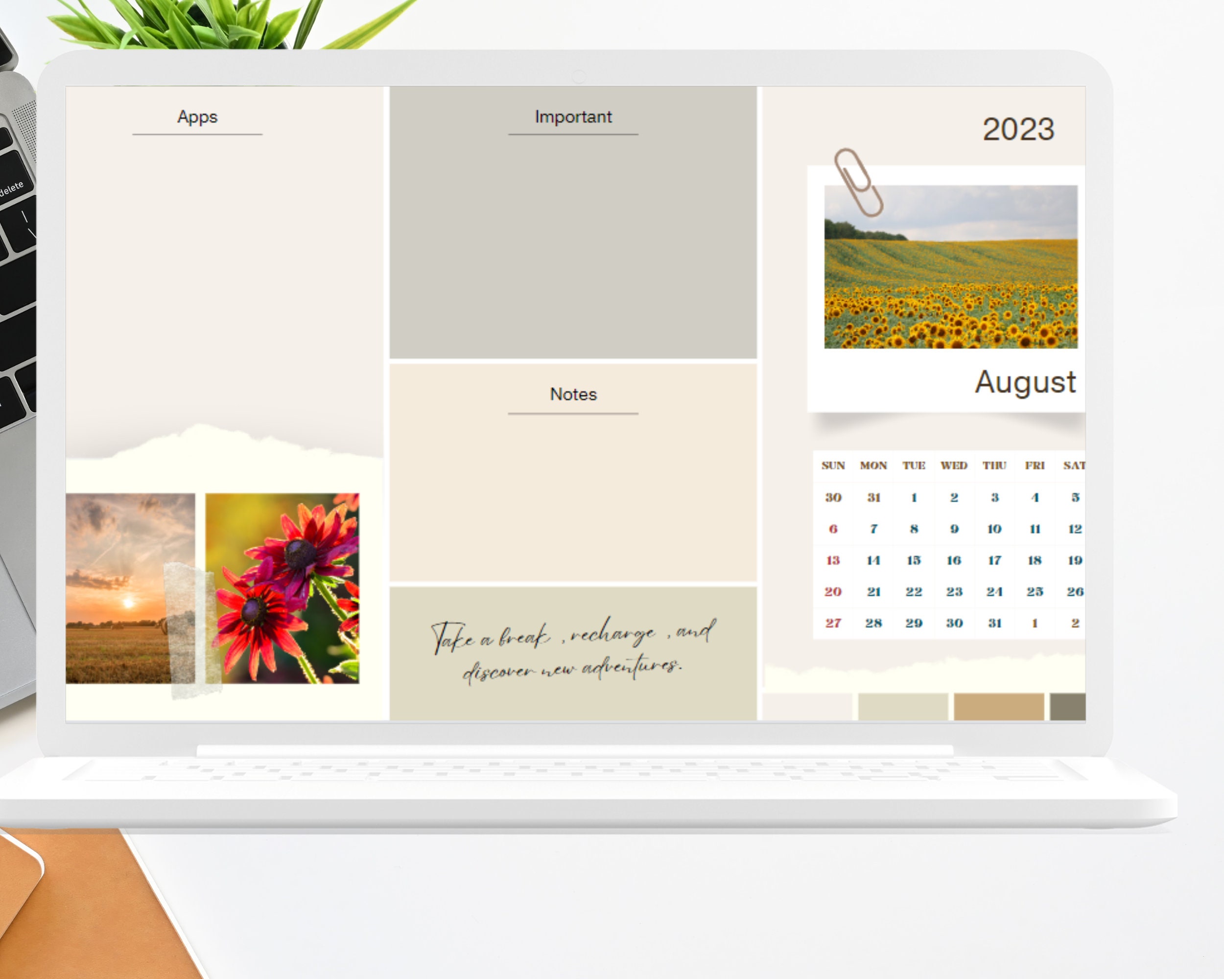 Computer Desktop Themed Background Wallpaper Organizer Set, Theme per ...