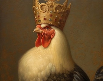 Königlicher Hahn - Kunstdruck