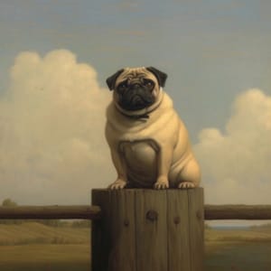 Pug - Art Print