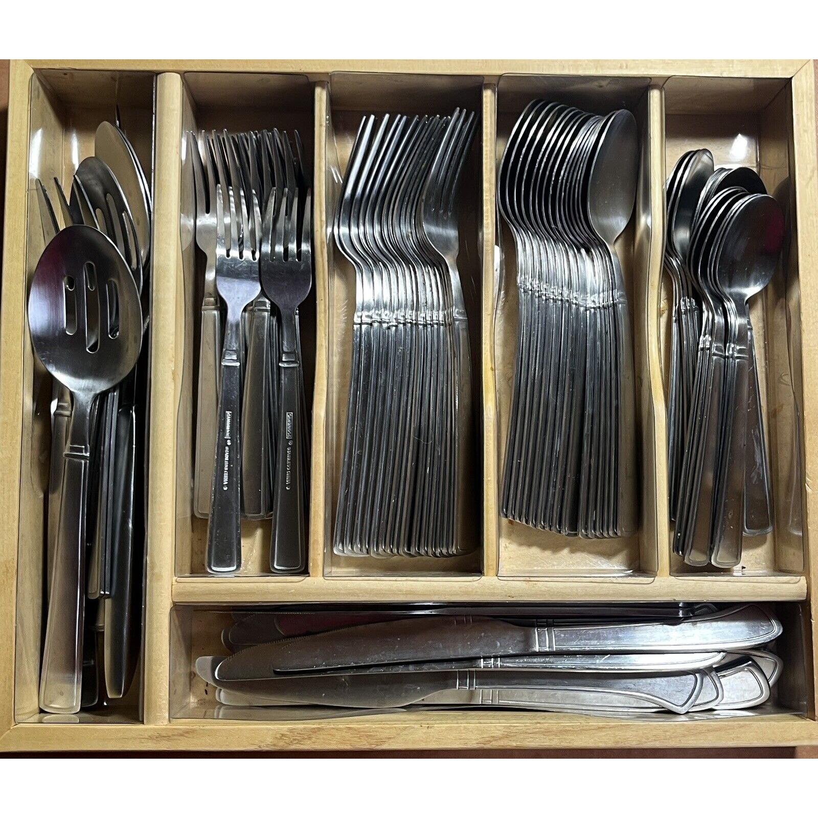 Lot of 83 STAINLESS Steel Flatware by Cambridge CHINA