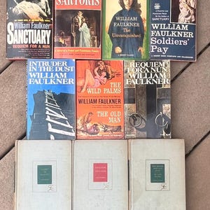 William Faulkner Mixed Lot of 10-SIGNET-Modern Library -Vintage