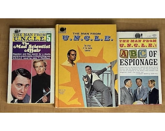 Vintage The Man From U.N.C.L.E. Mixed Lot of 3 TV Series