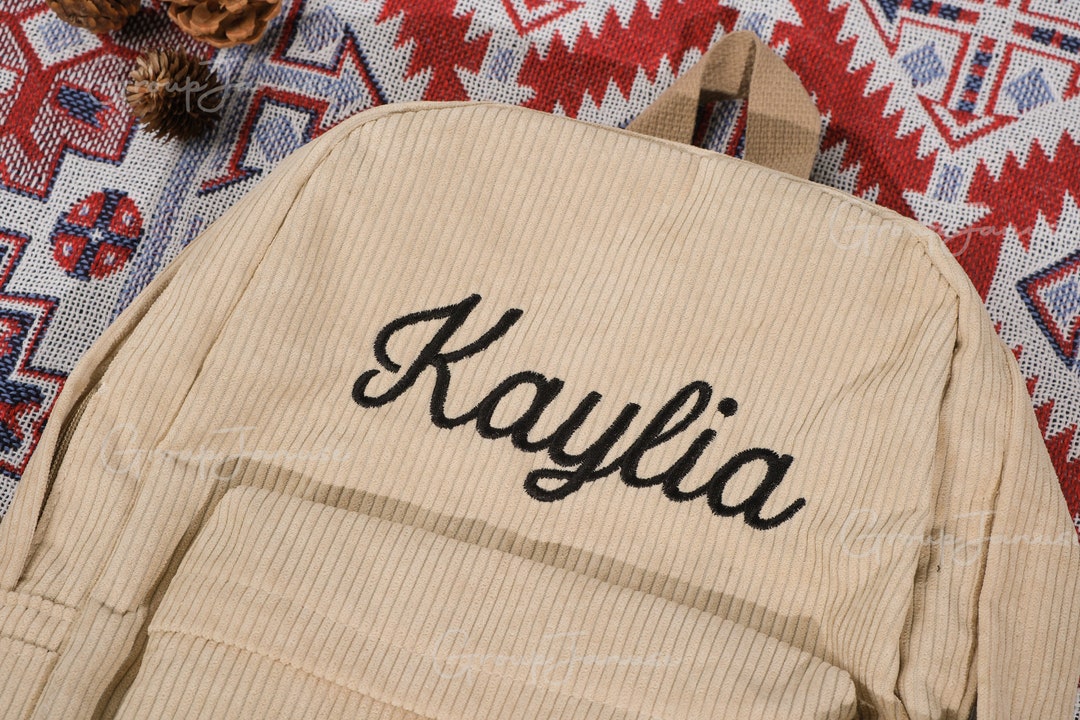 Embroidered Backpack: Personalized Kids and Adults Backpack Custom Name ...