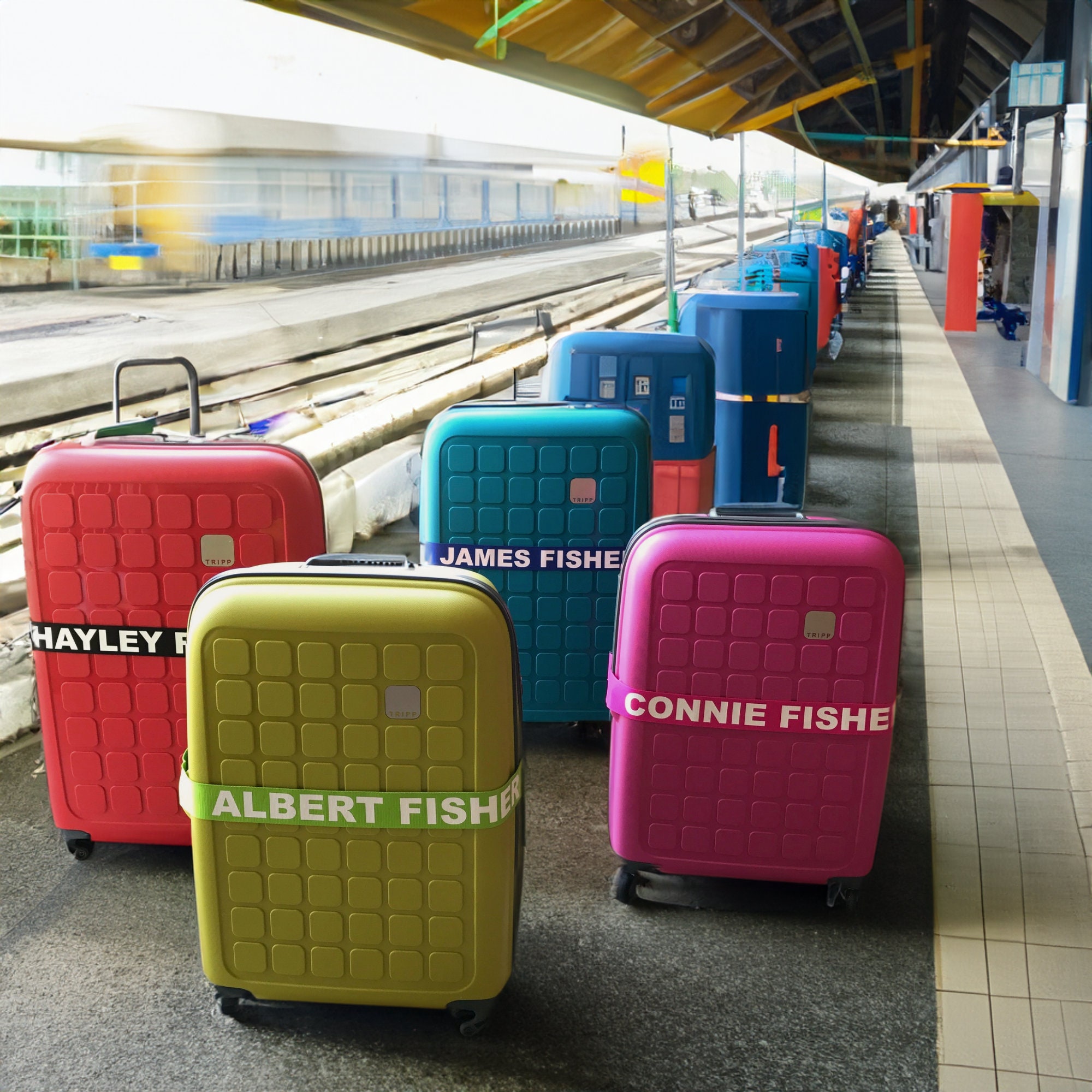 Old Sport Multicolor Shoulder Bag Hard Shell Mini Suitcase Design