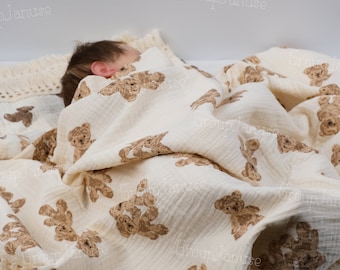 Customized Baby Blanket: Personalized Swaddle for Baby Boy or Baby Girl, Animal Print Gift