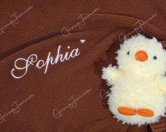 Soft and Cozy Baby Blanket Gift Set with Personalized Name, Perfect Newborn Gift for Baby Showers or Christening Events