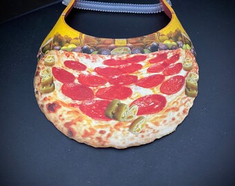 Sun Visor with pizza image