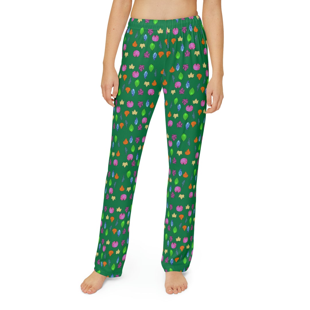 Colorful Leaves Kids Pajama Pants Etsy
