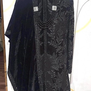 Black Sherwani for Men | Indian Wedding Outfit | Groom Sherwani | Indo Western Suit | Ethnic Wear | Designer Black Sherwani for Groom
