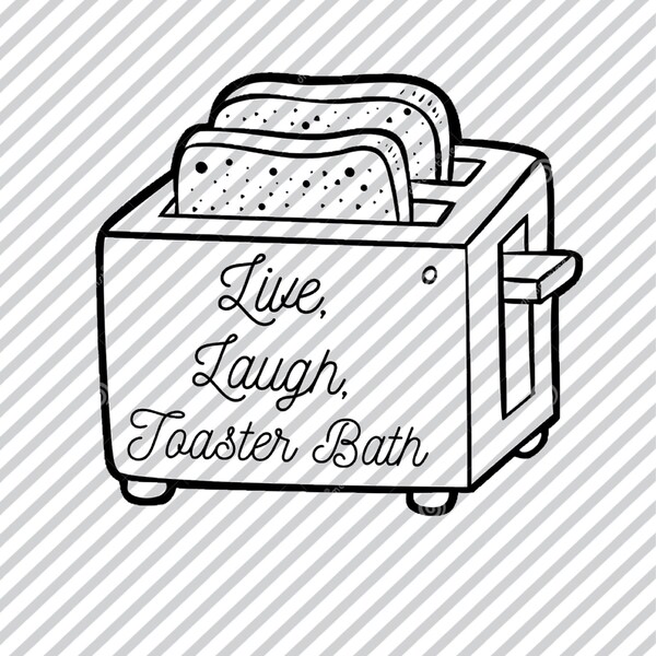 Toaster Bath Art Etsy