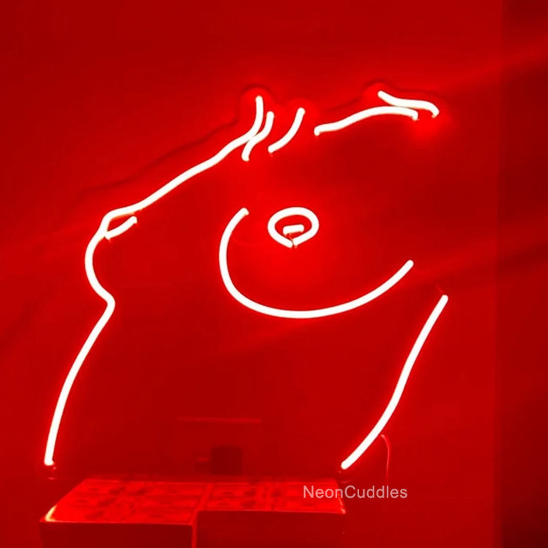 Custom Woman's Torso Led Neon Sign. Naked Woman Sign - Etsy