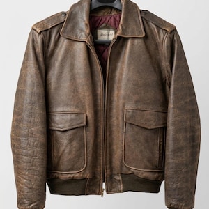 Leather Jacket Size 44 - Etsy