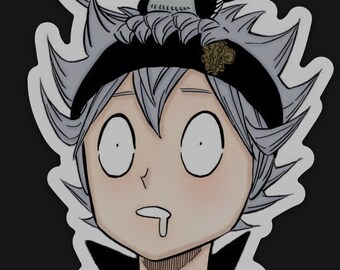 Pegatina de vinilo de Black Clover Asta