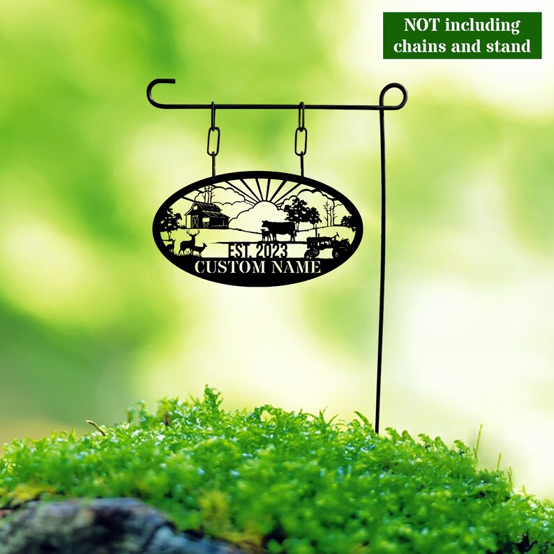 Custom Metal Barn Sign, Metal Name Sign, Personalized Ranch Sign, Metal