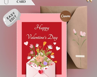 Valentines Day Card, Valentines gift, Printable Valentines Day Card, Valentines day gift for him her, Valentines greeting card,Digital File