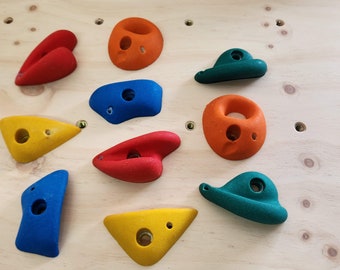 Professional Polyresin Rock Climbing Wall Holds Indoor/Outdoor 10 Pack
