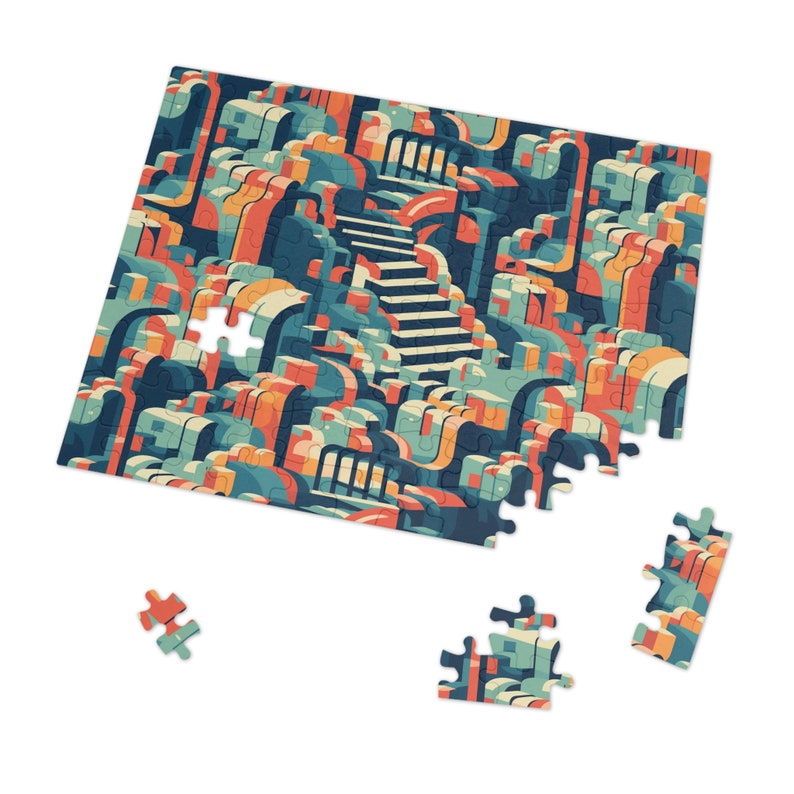 Lost Staircase Jigsaw Puzzle 1000 Piece, 500 Piece, 252 Piece Etsy