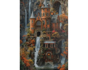 Autumn Castle - Fantasy Jigsaw Puzzle for Adults - 1000 pieces - Unique Gift for Friends and Families