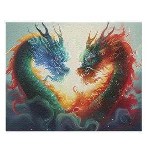 Dragon Duality - Valentine Jigsaw Puzzle for Adults - 500 pieces