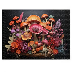 Mycological Bouquet - Premium Jigsaw Puzzle in Tin Box - 500 and 1000 pieces