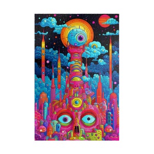 Cosmic Vision City - Unique Jigsaw Puzzle - 250, 500, 1000  pieces