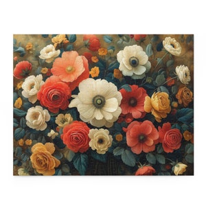 Vintage Blooms - Elegant Jigsaw Puzzle for Adults - 250, 500 pieces - Unique and Stylish Gift for Friends and Families