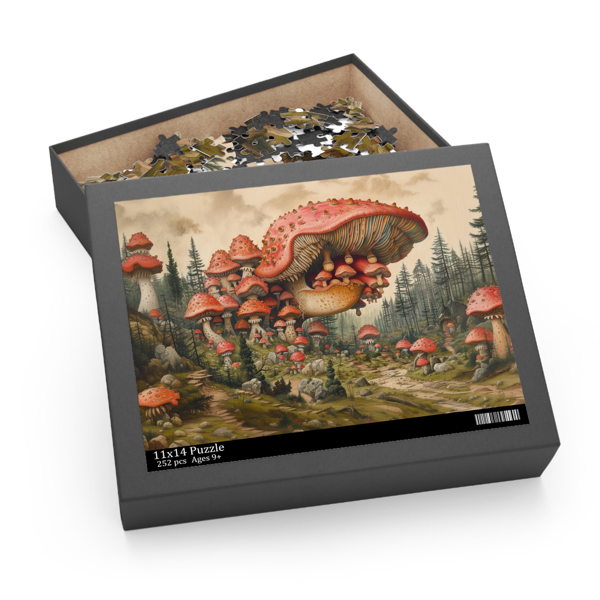 Mushroom Village Fantasy - Jigsaw Puzzle for Adults - 250 and 500 ...
