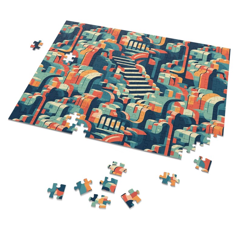 Lost Staircase Jigsaw Puzzle 1000 Piece, 500 Piece, 252 Piece Etsy