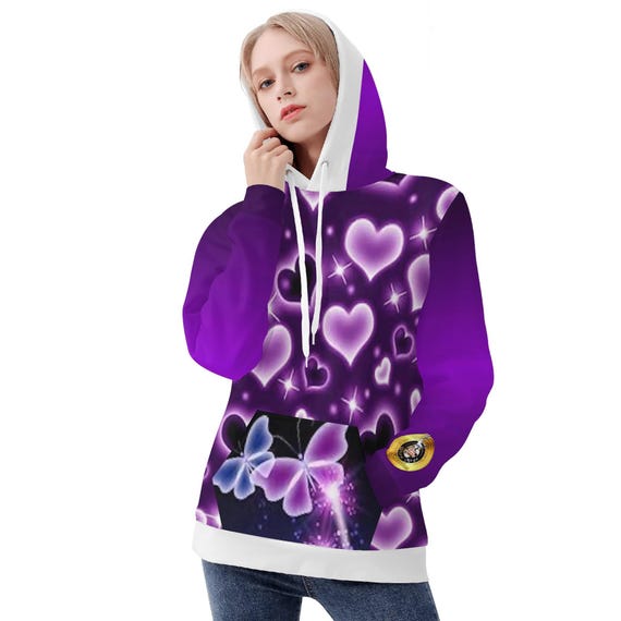 Purple Hearts  Hoodie