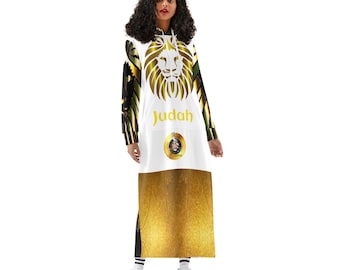 Abito con cappuccio Judah Rise, abbigliamento ebraico israelita, abbigliamento 12 tribù