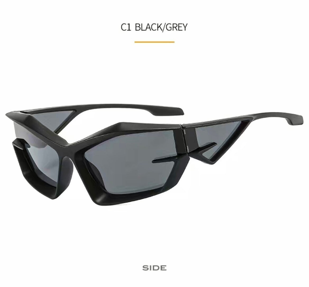 Nuevas gafas de sol cuadradas 2023 Mujer Gafas de sol de lujo Big Frame  Mujer Black Fashionchangzhao
