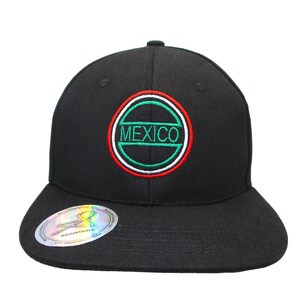 gorra mexicana snap back black
