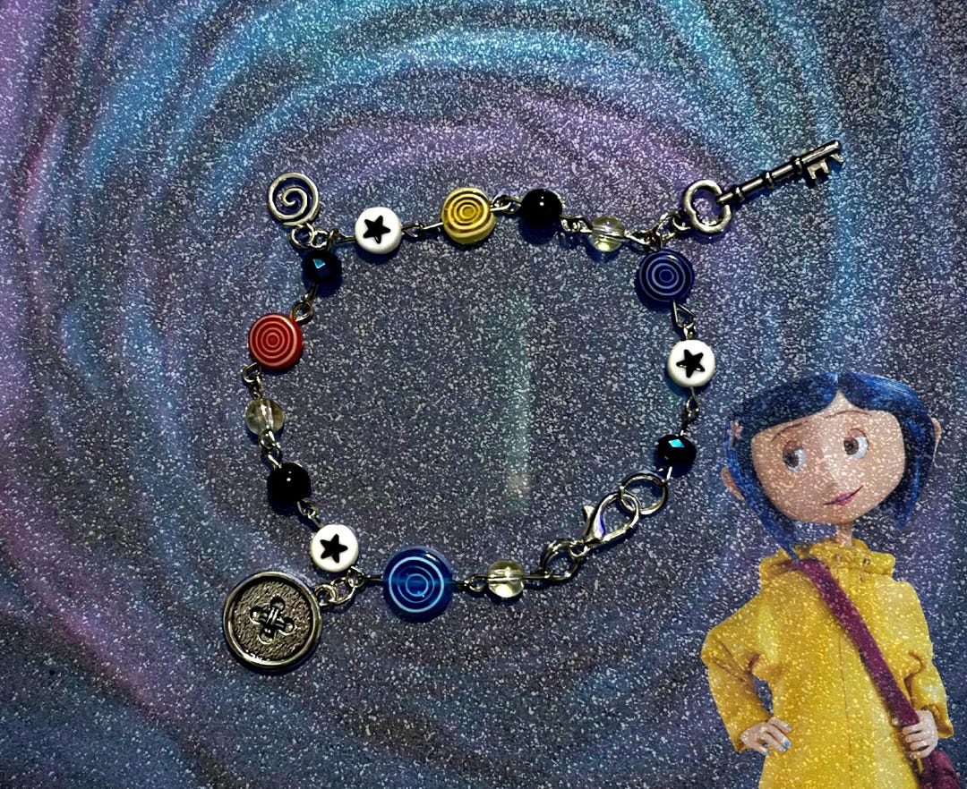 Coraline Inspired Metal Bracelet - Etsy