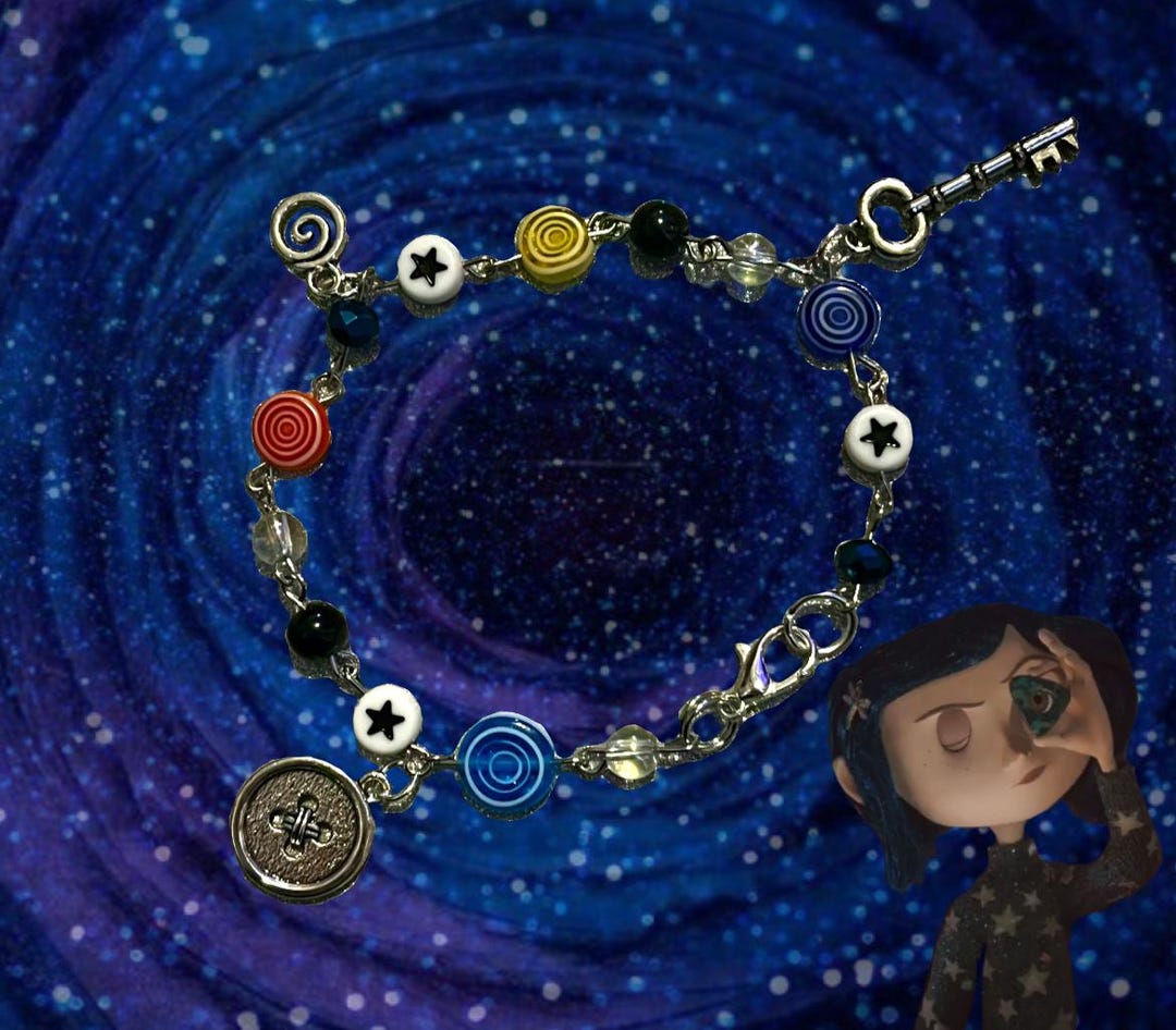 Coraline Inspired Metal Bracelet - Etsy