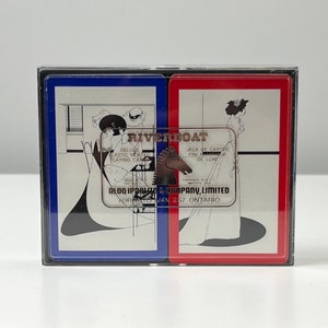 Vintage Spielkarten Deck Sets von Aubrey Beardsley 1894 Drucke: Mrs Patrick Campbell & Salome’s Toilette, Jugendstil, Made in USA, Geschenk